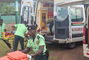 Motor rider shot in Nkwanta conflict struggle for transfer due to ambulance shortage 