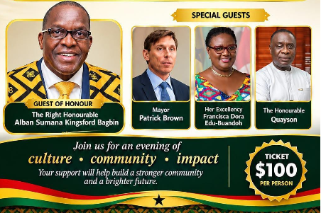 Ghanaian-Canadian Association of Ontario Hosts Fundraising Gala to Strengthen Heritage, Community and Future Generations