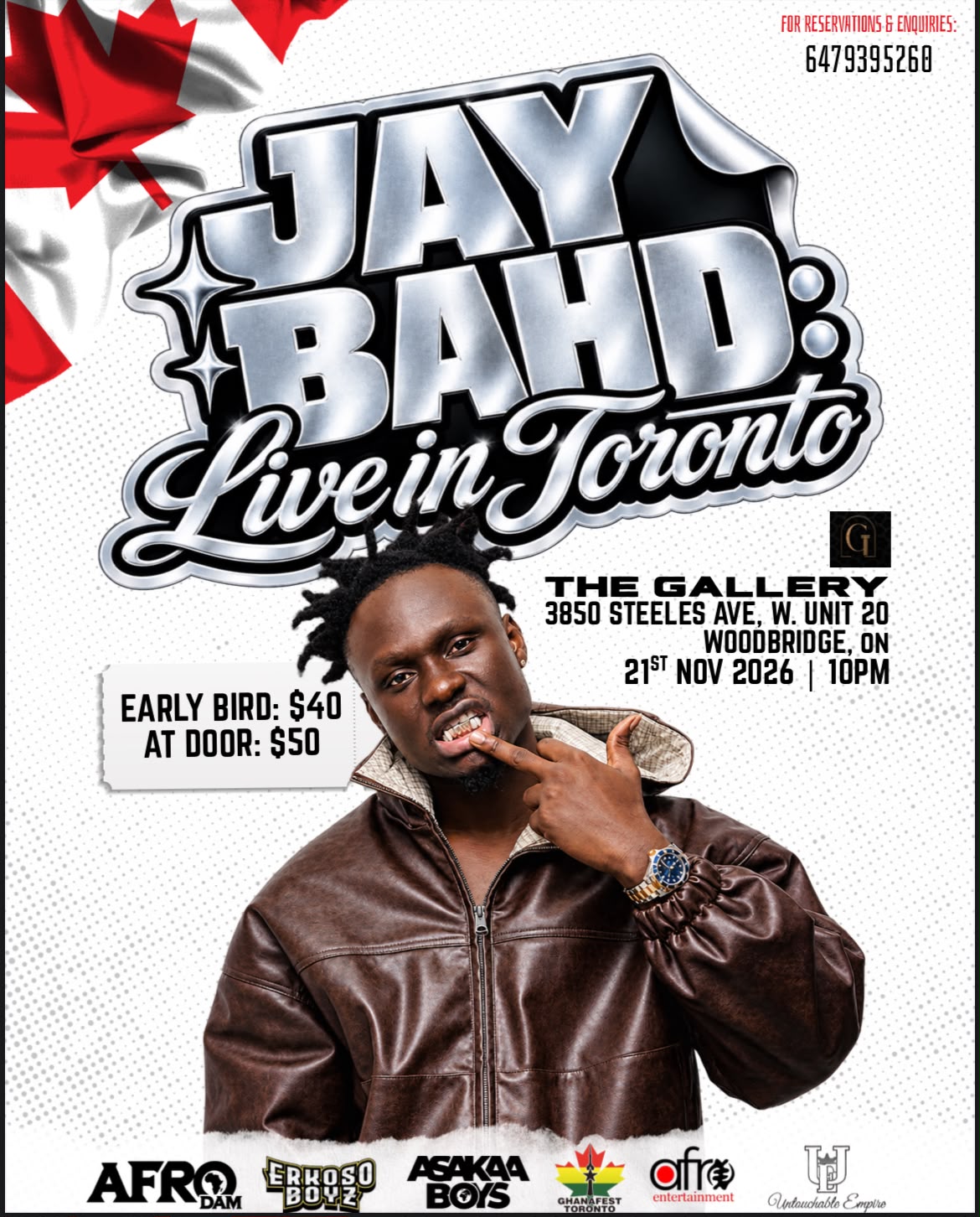 TORONTO, GET READY! JAY BAHD IS COMING! GHANA’S ASAKAA MOVEMENT LEADER SET TO IGNITE THE CITY FOR HIS FIRST INTIMATE FAN EXPERIENCE